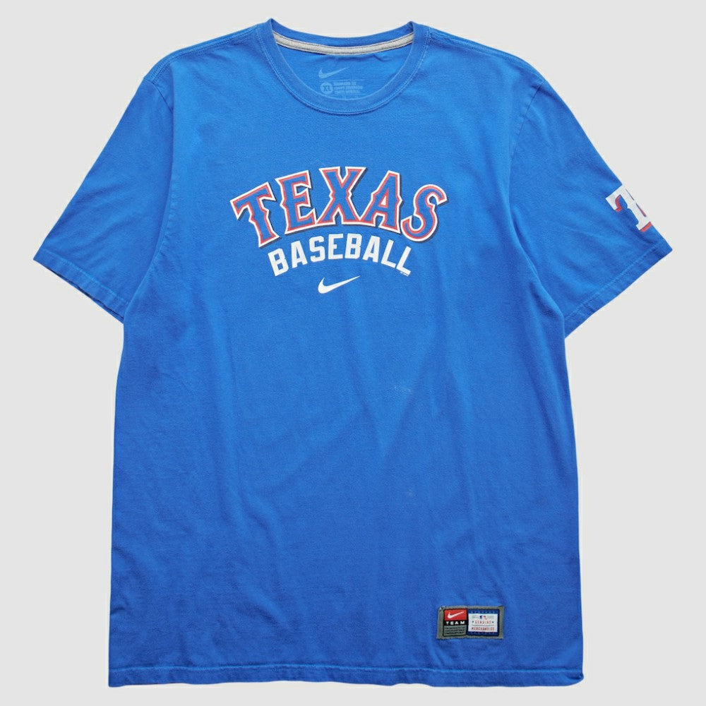 Texas Rangers 2010s T-Shirt - Blue Vintage | Nike