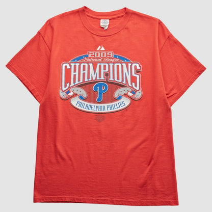 Philadelphia Phillies Majestic 2009 T-Shirt - Red Vintage