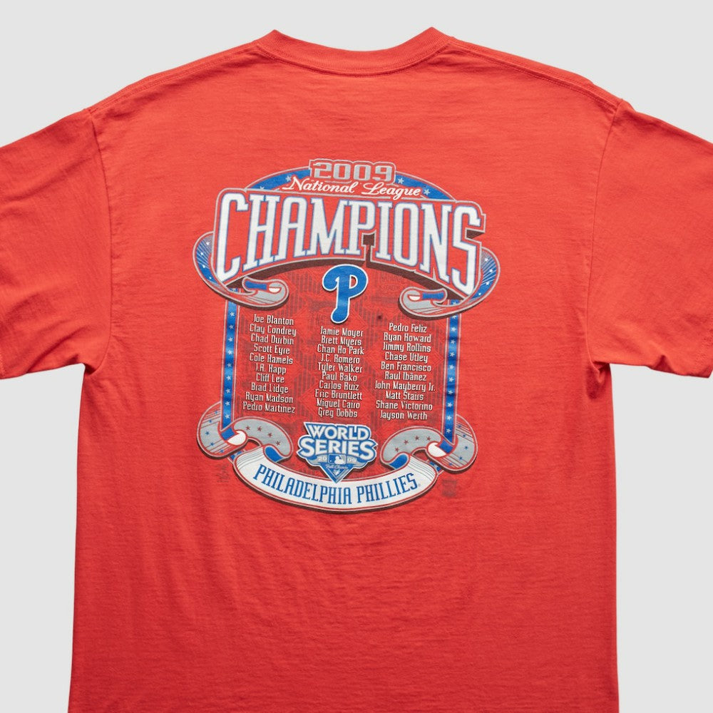 Philadelphia Phillies Majestic 2009 T-Shirt - Red Vintage