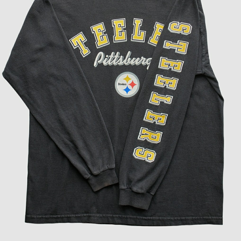 Pittsburgh Steelers 2000s T-Shirt - Black Vintage on sale