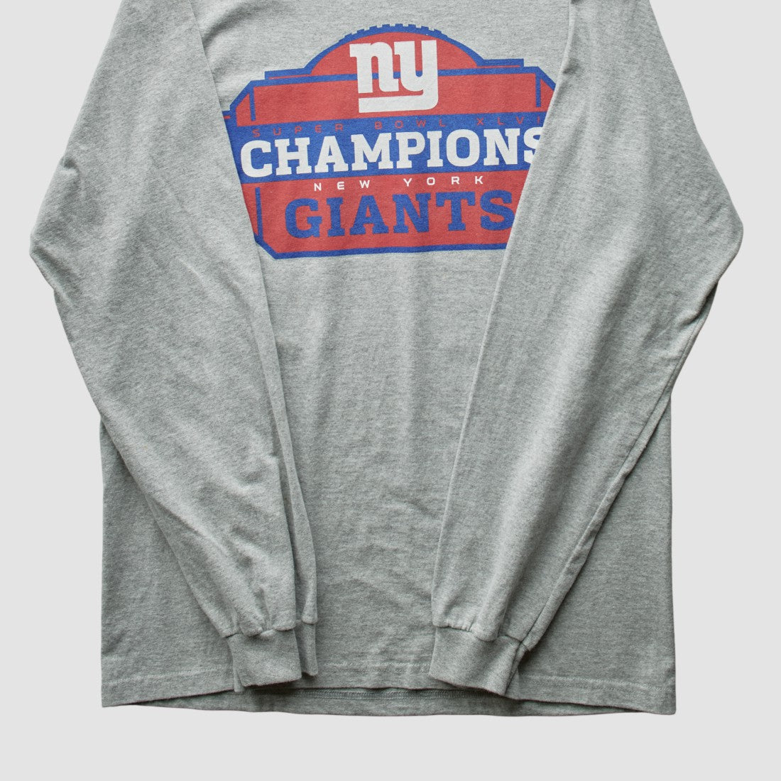 New York Giants Reebok 2012 T-Shirt - Gray Vintage sale
