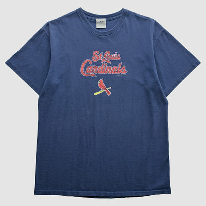 St. Louis Cardinals 2000s T-Shirt - Blue Vintage