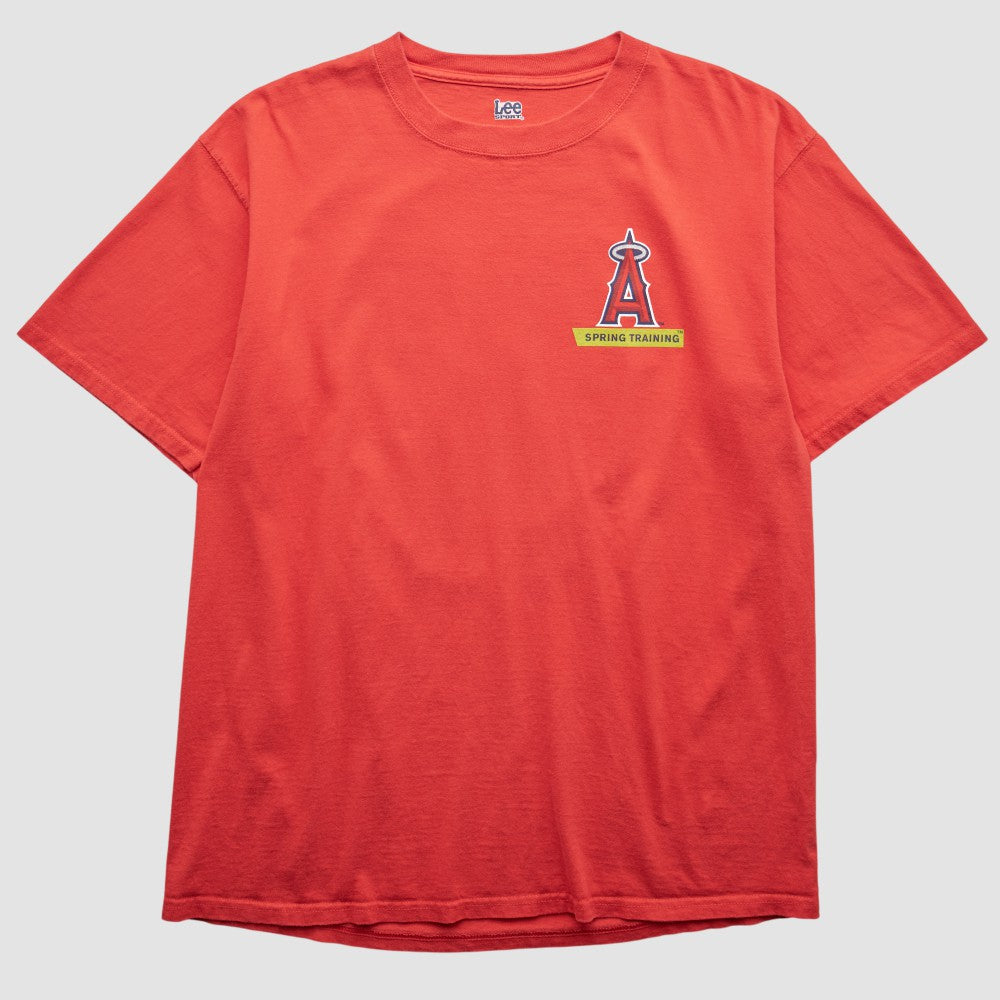 Los Angeles Angels Lee Apparel 2000s T-Shirt - Red Vintage