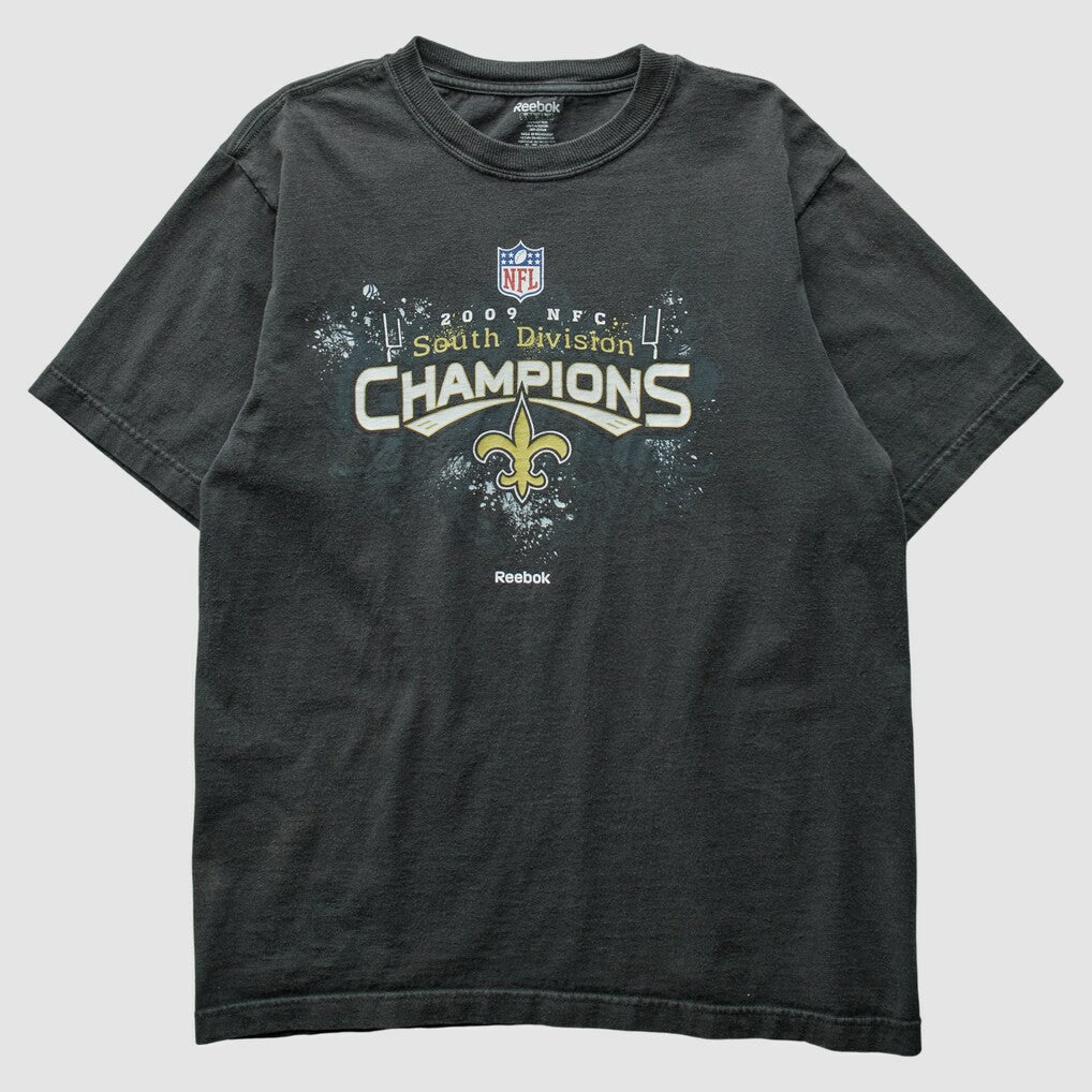 New Orleans Saints Reebok 2009 T-Shirt - Black Vintage outlet