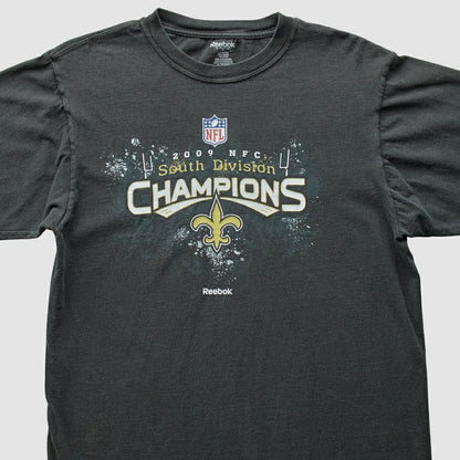New Orleans Saints Reebok 2009 T-Shirt - Black Vintage outlet