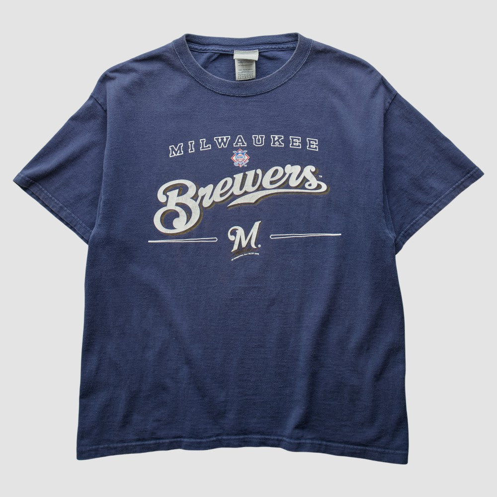 Milwaukee Brewers 2006 T-Shirt - Navy Vintage