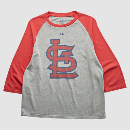 St. Louis Cardinals Majestic 2010 T-Shirt - Heather Gray Vintage
