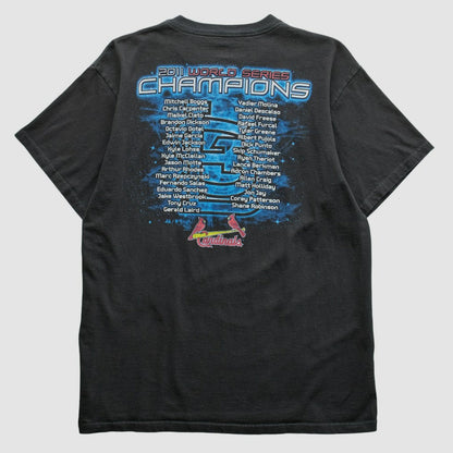 St. Louis Cardinals Majestic 2011 T-Shirt - Black Vintage