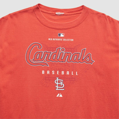 St. Louis Cardinals Majestic 2000s T-Shirt - Red Vintage