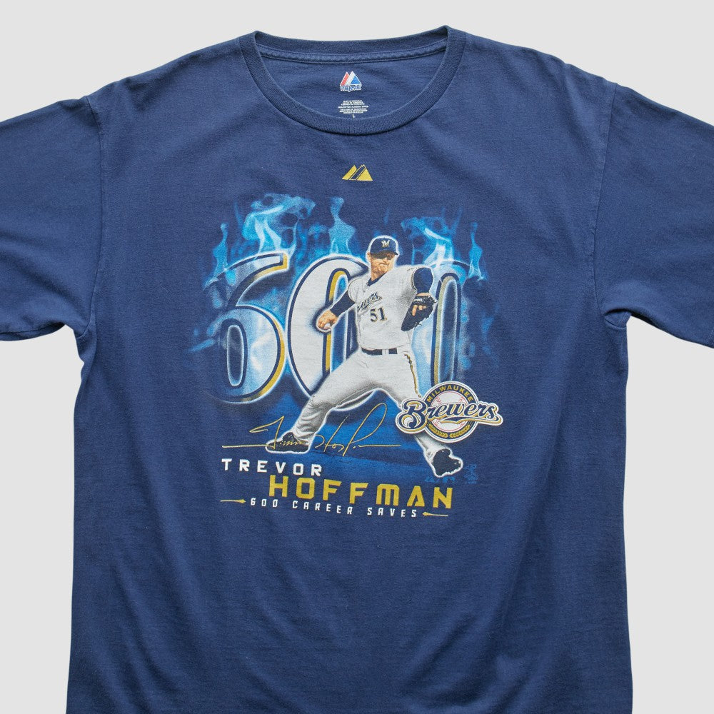 Milwaukee Brewers Majestic 2010 T-Shirt - Blue Vintage