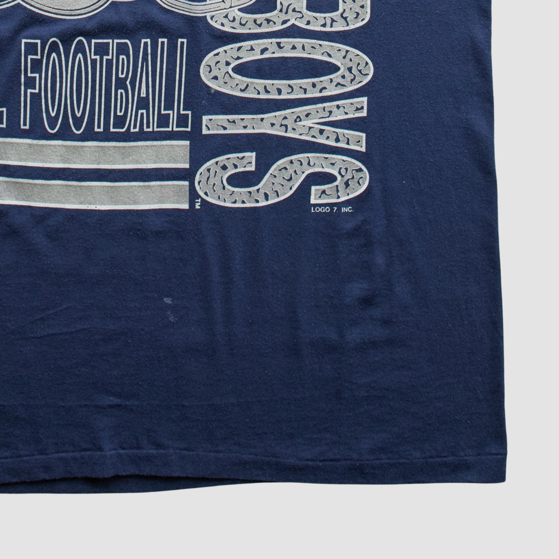 Dallas Cowboys Logo 7 1991 T-Shirt - Navy Vintage online