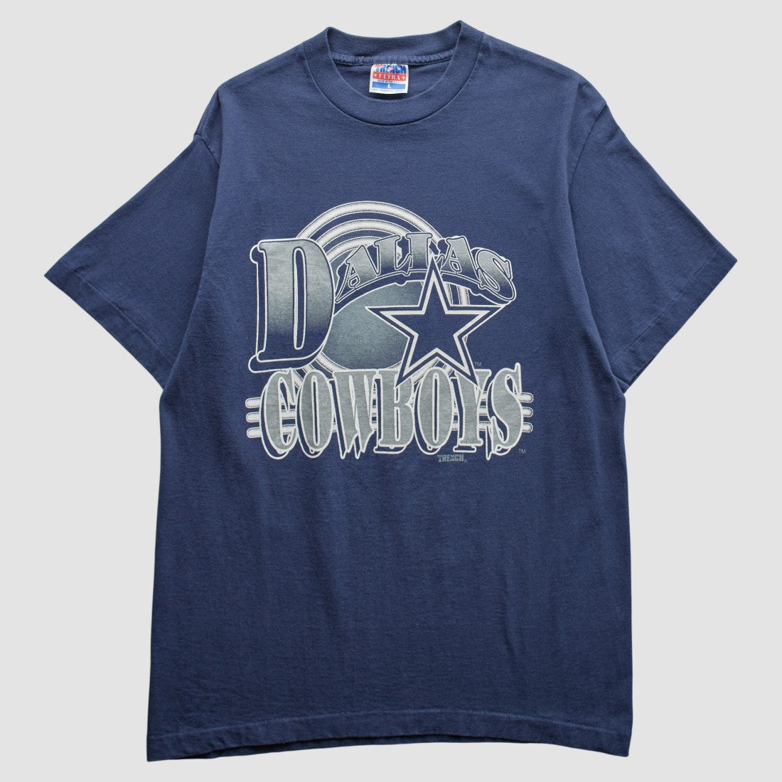 Dallas Cowboys Trench 90s T-Shirt - Navy Vintage sale