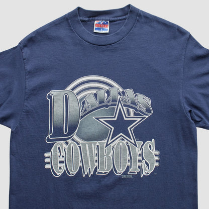 Dallas Cowboys Trench 90s T-Shirt - Navy Vintage sale