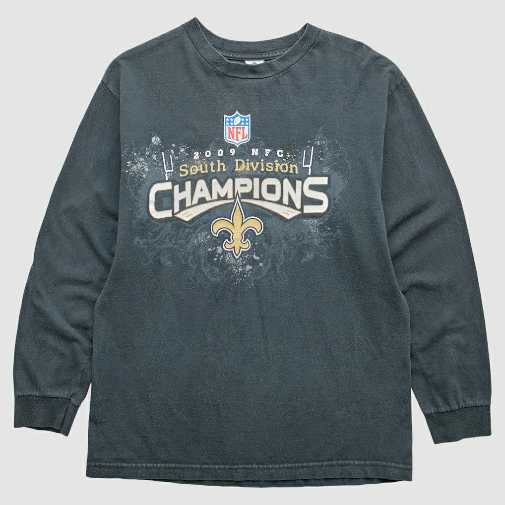 New Orleans Saints 2009 T-Shirt - Black Vintage discount