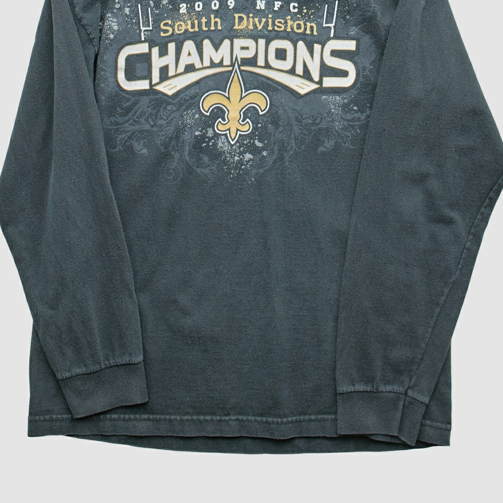 New Orleans Saints 2009 T-Shirt - Black Vintage discount