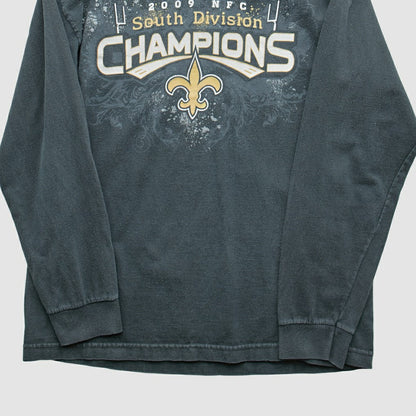 New Orleans Saints 2009 T-Shirt - Black Vintage discount