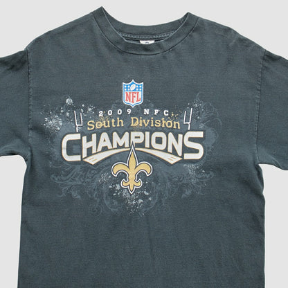 New Orleans Saints 2009 T-Shirt - Black Vintage discount
