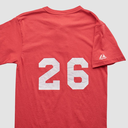 Los Angeles Angels Majestic 90s T-Shirt - Red Vintage