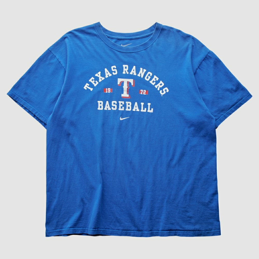 Texas Rangers 2000s T-Shirt - Blue Vintage | Nike