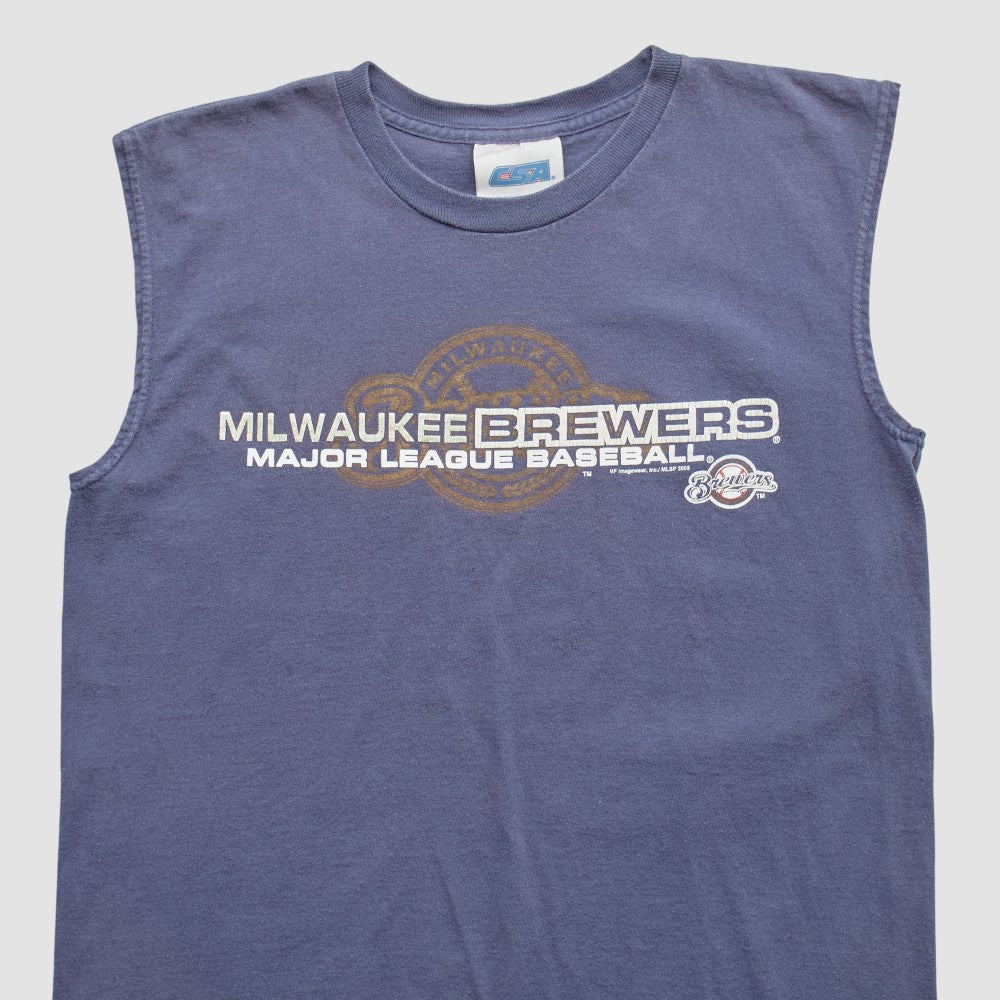 Milwaukee Brewers 2005 Tank - Blue Vintage