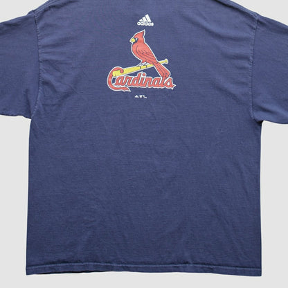 St. Louis Cardinals Adidas 2000s T-Shirt - Navy Vintage