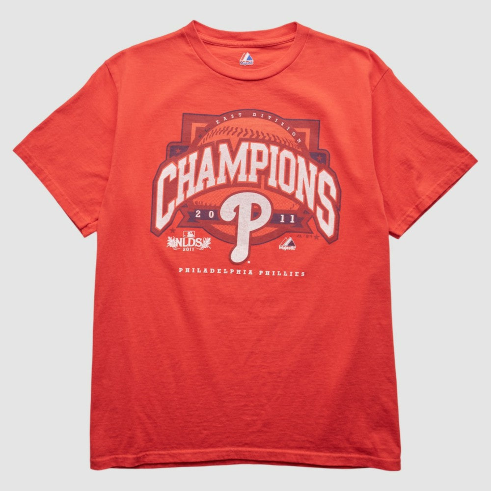 Philadelphia Phillies Majestic 2011 T-Shirt - Red Vintage
