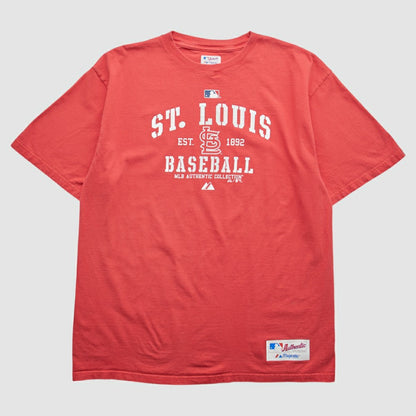 St. Louis Cardinals Majestic 2011 T-Shirt - Red Vintage