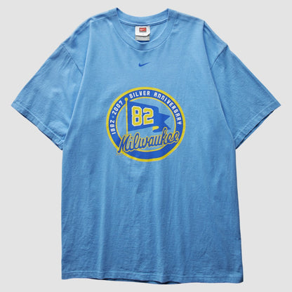 Milwaukee Brewers 2007 T-Shirt - Light Blue Vintage | Nike