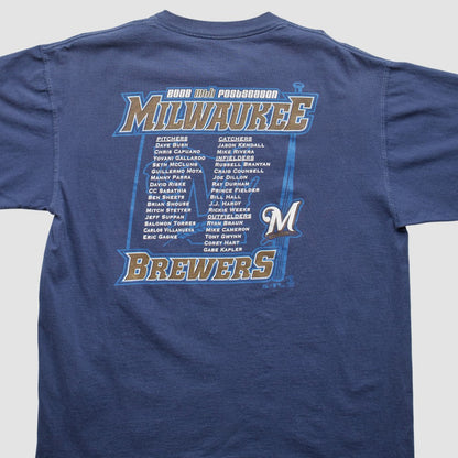 Milwaukee Brewers 2008 T-Shirt - Navy Vintage