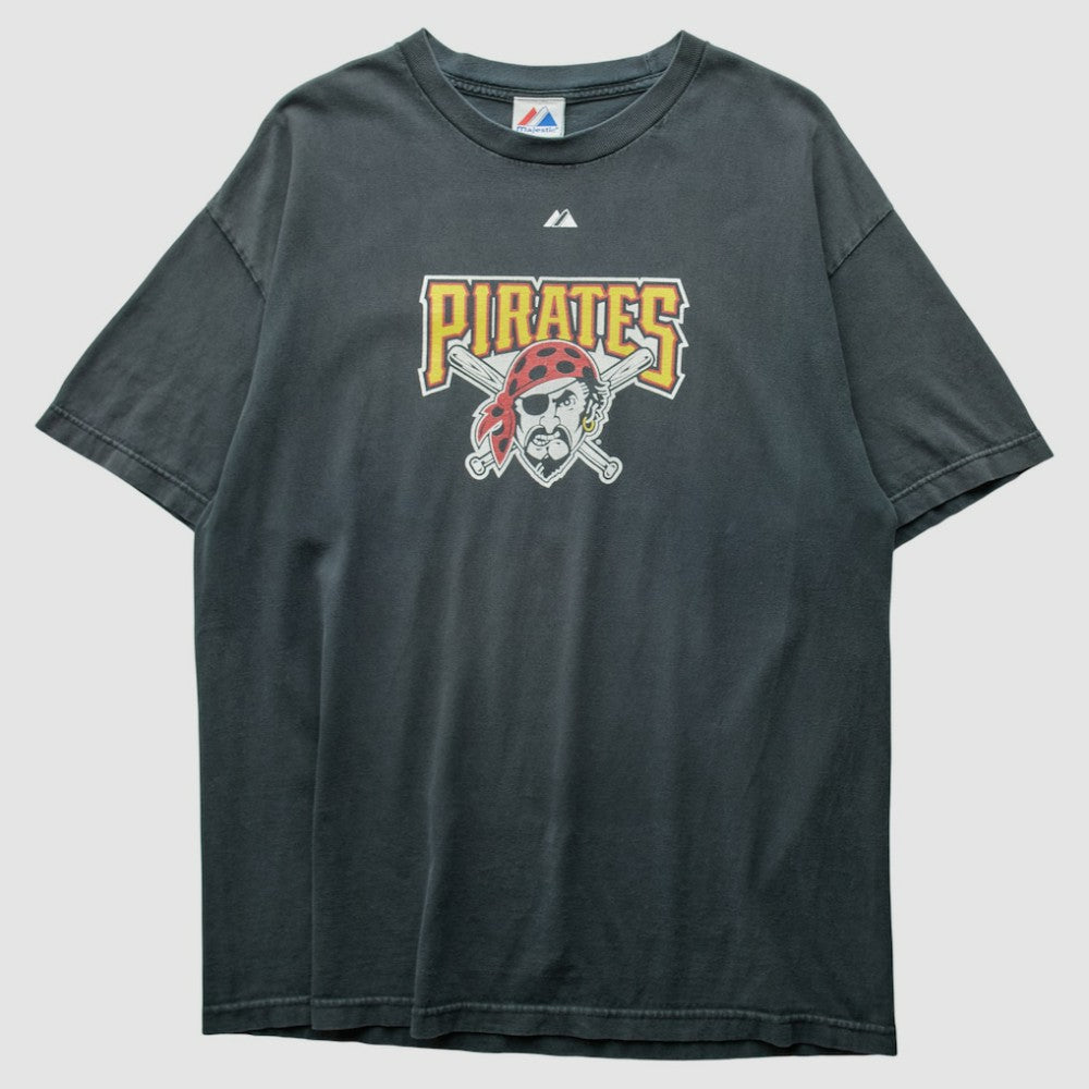 Pittsburgh Pirates Majestic 2010 T-Shirt - Black Vintage
