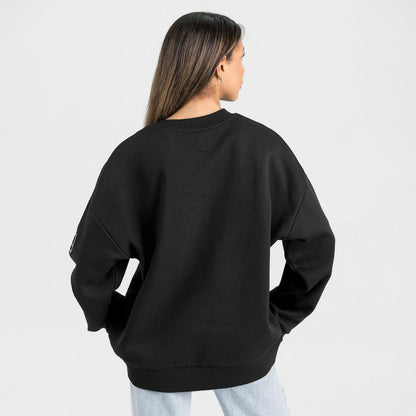 Kansas City Chiefs Gameday Couture Women's Oversized Victory Lane Black Label Premium Fleece Sweatshirt - Black online