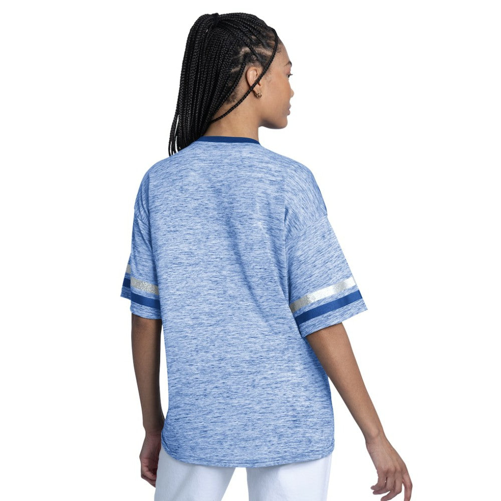 Los Angeles Dodgers G-III 4Her by Carl Banks Women's Off-Season Oversized Top - Royal