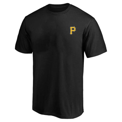 Pittsburgh Pirates Profile Big & Tall Two-Sided Graphic T-Shirt - Black