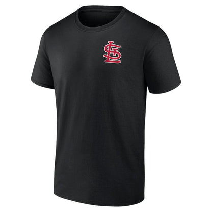 St. Louis Cardinals Profile Big & Tall Two-Sided Graphic T-Shirt - Black