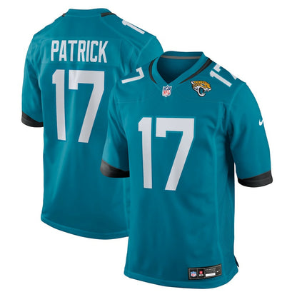 Tim Patrick Jacksonville Jaguars Team Game Jersey - Teal | Nike for sale