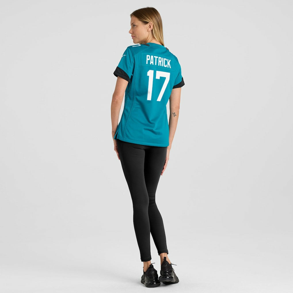 Tim Patrick Jacksonville Jaguars Women's Team Game Jersey - Teal | Nike sale
