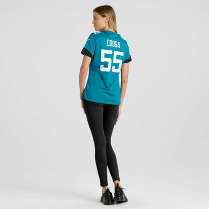 Chuma Edoga Jacksonville Jaguars Women's Team Game Jersey - Teal | Nike online