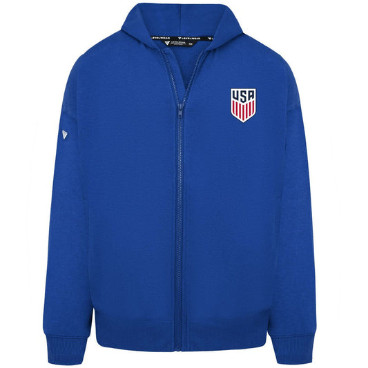 USMNT Levelwear Oversized Uphill Full-Zip Hoodie - Royal outlet