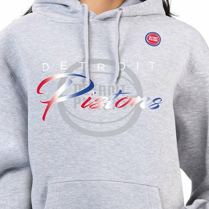 Detroit Pistons G-III 4Her by Carl Banks Women's Shadow Logo Tri-Blend Fleece Hoodie sale - Gray shop