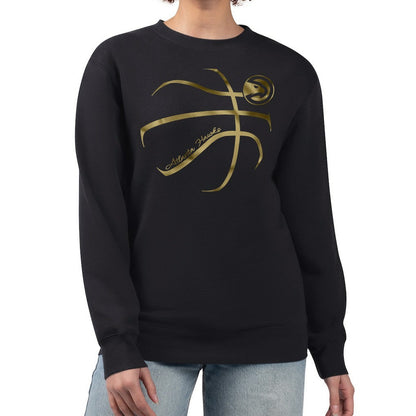 Atlanta Hawks G-III 4Her by Carl Banks Women's Metallic Print Basketball Sketch Fleece Sweatshirt - Black online