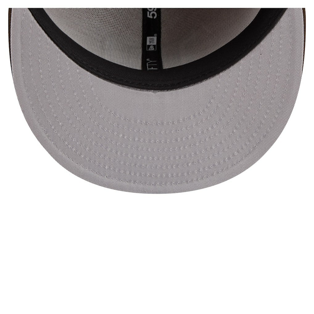 New York Giants New Era Two-Tone Walnut 59FIFTY Fitted Hat - Light Brown/Dark Brown for sale