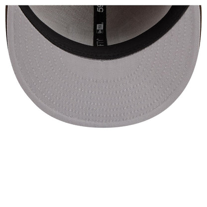 New York Giants New Era Two-Tone Walnut 59FIFTY Fitted Hat - Light Brown/Dark Brown for sale