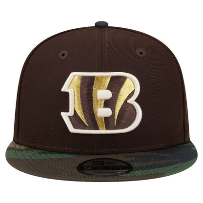 Cincinnati Bengals Adult Burnt Wood Camo 9FIFTY Snapback Hat - Dark Brown sale