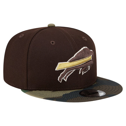 Buffalo Bills Adult Burnt Wood Camo 9FIFTY Snapback Hat - Dark Brown discount
