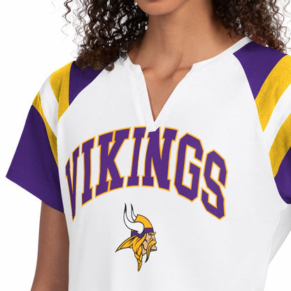 Minnesota Vikings Starter Women's Game On Notch Neck T-Shirt - White on sale