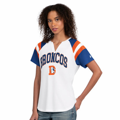 Denver Broncos Starter Women's Game On Notch Neck T-Shirt - White online