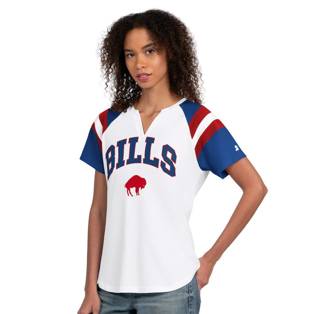 Buffalo Bills Starter Women's Game On Notch Neck T-Shirt - White sale