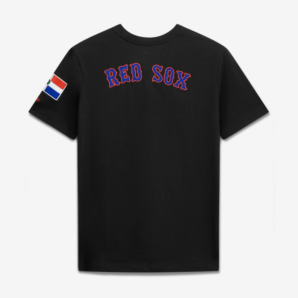 Boston Red Sox Dominican Republic Country Flag T-Shirt - Black | New Era