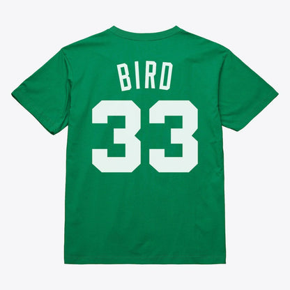 Larry Bird Boston Celtics Unisex Hardwood Classics Name & Number T-Shirt - Kelly Green | Mitchell & Ness sale