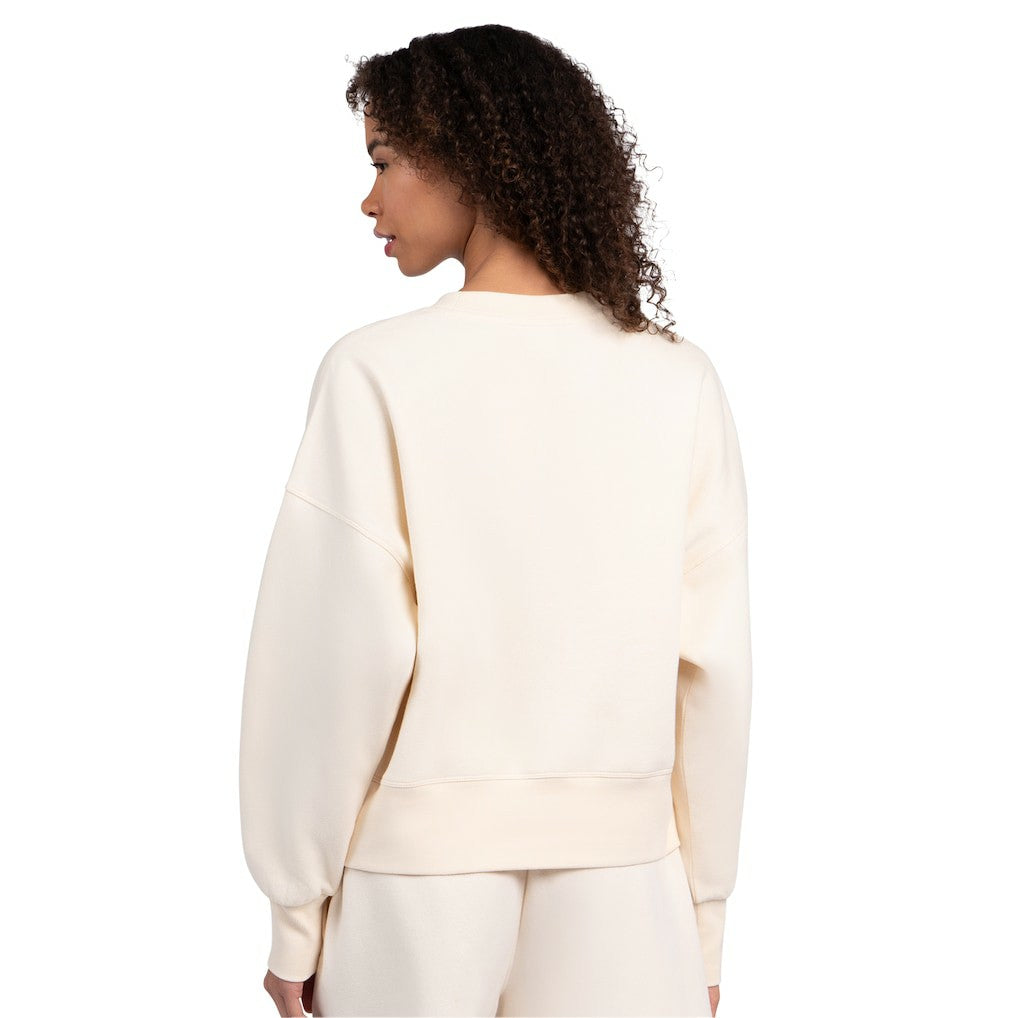 Cleveland Browns Starter Women's Travel Pastels Boxy Fleece Sweatshirt - Cream outlet